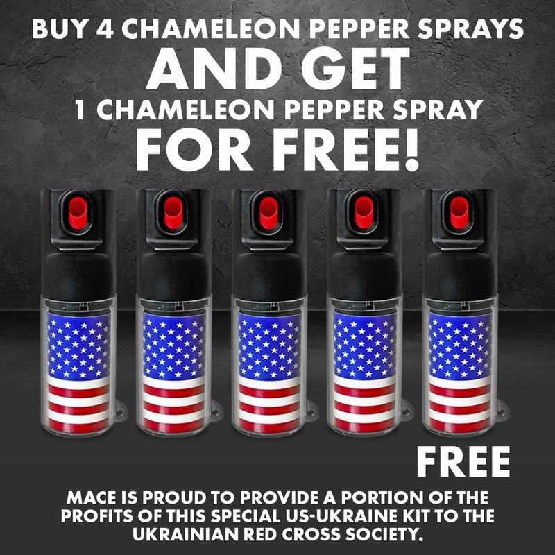 Load image into Gallery viewer, Chameleon Pepper Spray Kit (5 Piece) - Includes 3 Interchangeable Designs
